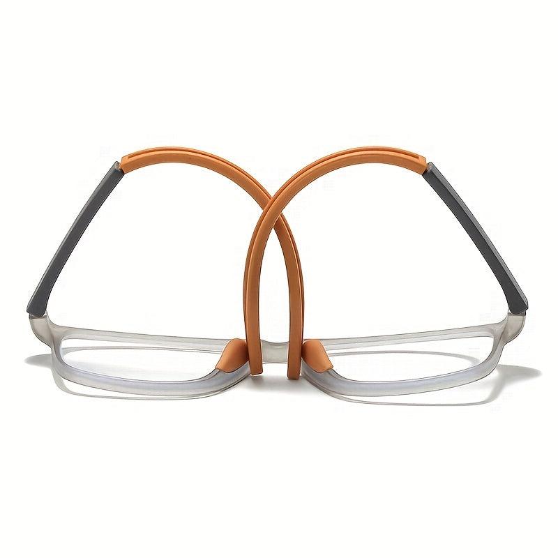 Men's Business Style Reading Glasses Anti Light Presbyopia Glasses