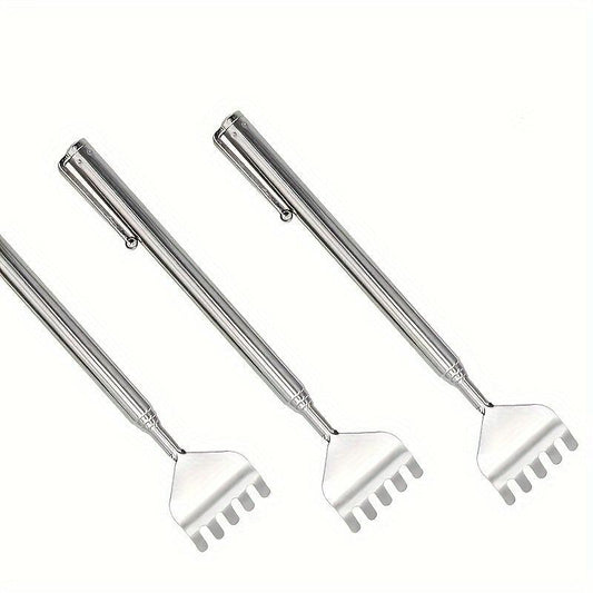 3pcs Adjustable Stainless Steel Back Scratcher Anti Itch Claw Massager