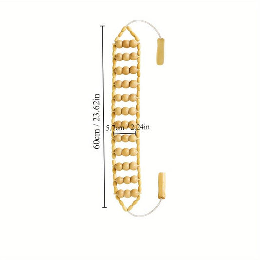 Wood Back Massage Roller Rope Wood Massage Tools Self Massage Tools