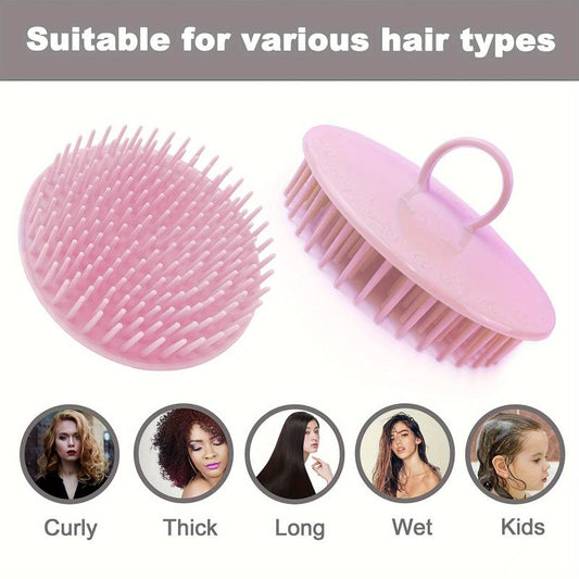 6pcs Hair Scalp Massager Shampoo Brush Scalp Shower Brush