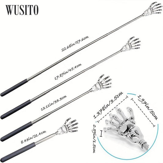2 Pack Metal Telescoping Back Scratcher Portable Massage Tool
