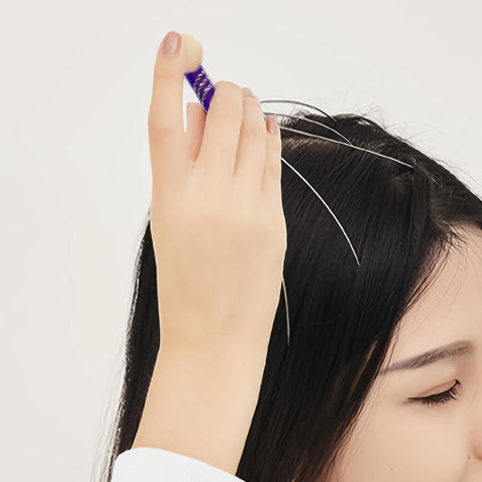 Silver Octopus Head Massager for Scalp and Back Scratching