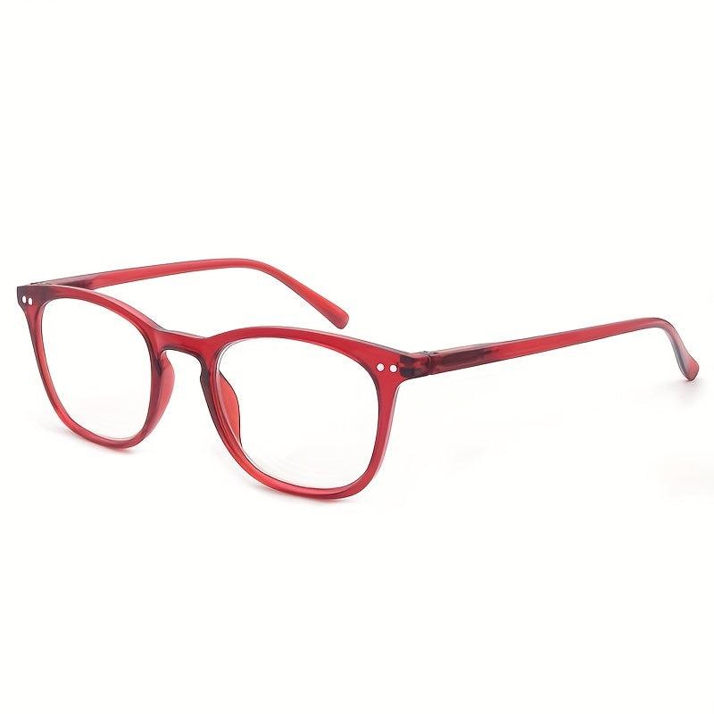 Women's Colorful Frame Reading Glasses Lightweight Spring Hinge Eyeglasses