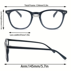 Women's Colorful Frame Reading Glasses Lightweight Spring Hinge Eyeglasses
