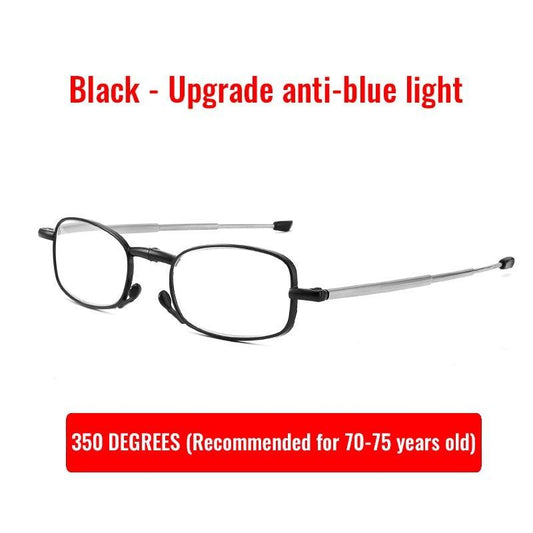 Metal Folding Anti Reading Glasses Portable Magnifier Eyewear
