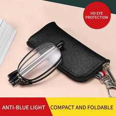Metal Folding Anti Reading Glasses Portable Magnifier Eyewear