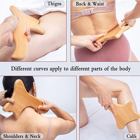 6-in-1 Wood Massage Tools for Body Shaping