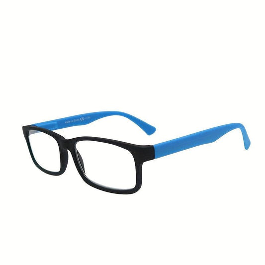 Women Men Reading Glasses Classic Square Rubber Frame Lightweight Readers