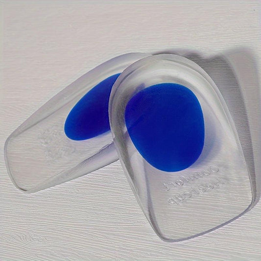 Silicone Heel Pads for Men and Women - Shock-absorbing Inner Heightening Insoles