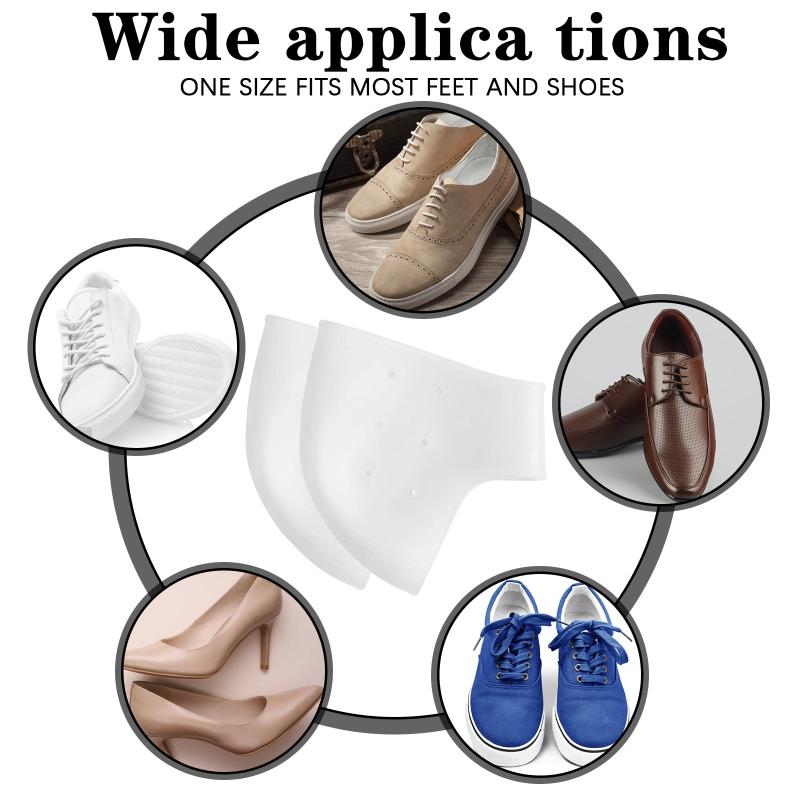 Silicone Heel Pads Gel Heel Protection Plantar Fasciitis Inserts Cups