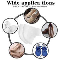 Silicone Heel Pads Gel Heel Protection Plantar Fasciitis Inserts Cups