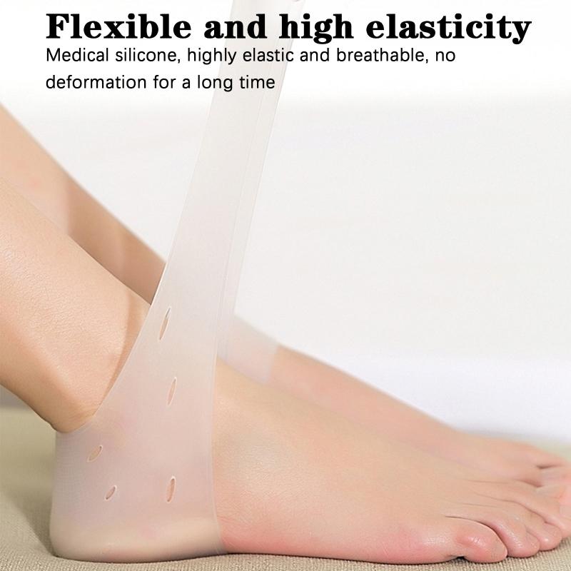 Silicone Heel Pads Gel Heel Protection Plantar Fasciitis Inserts Cups