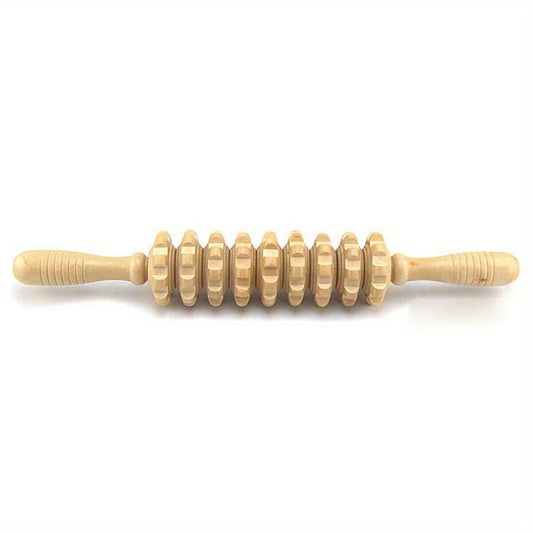 Wooden Massager Roller Trigger Body Self Muscle Massage Tool