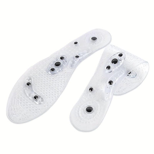 Acupressure Magnetic Massage Insoles Men Women Silicone Foot Massager Shoe Pad