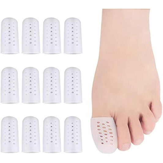 12 PCS Breathable Silicone Toe Protector for Blisters Corns Calluses
