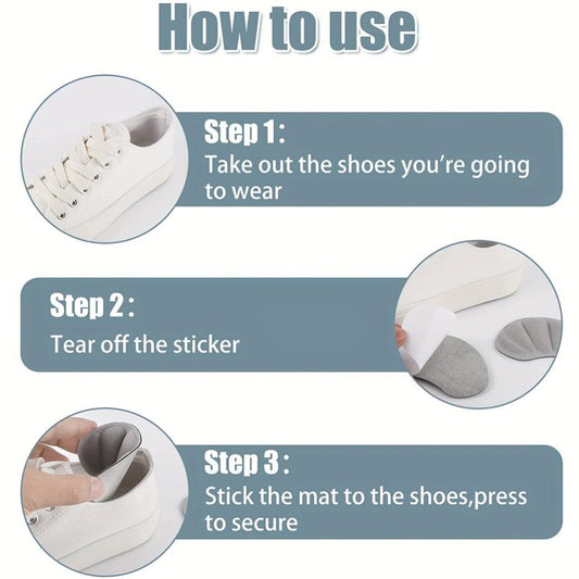 Heel Grips 6 Pairs Self Adhesive Cushion Pads for Loose Shoes