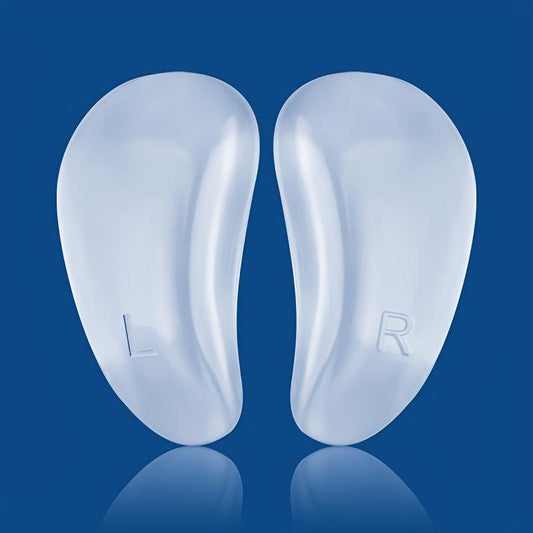 Flat Arch Support Gel Arch Pads - Invisible Shock Absorbing Half Pads