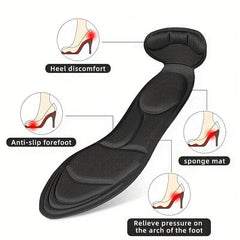 Memory Foam Insoles for High Heels Women Non Slip Arch Support Insoles