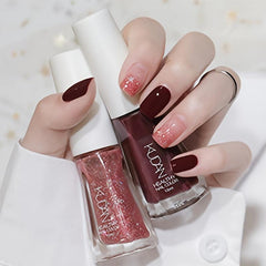 Water-Based Nail Polish 2-Pack No Bake Long Lasting