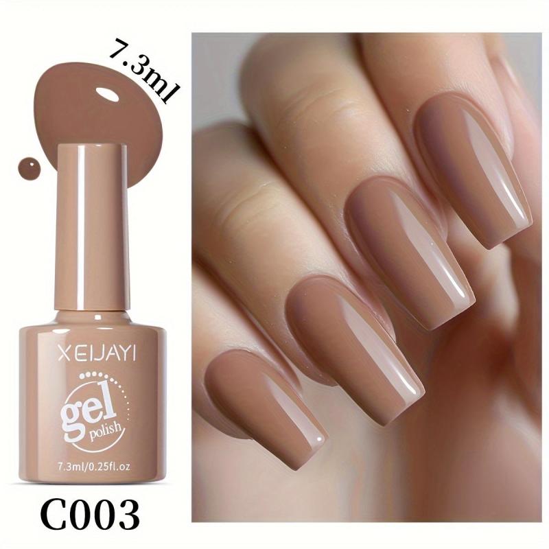 Autumn & Winter Gel Nail Polish Set 9 Colors Soak Off Alcohol Glossy Finish