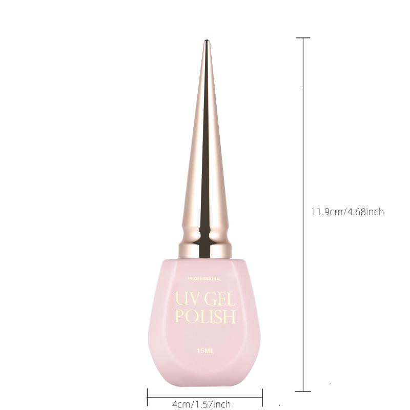 6pcs Nude & Pink Gel Nail Polish Set Alcohol Fragrance for Fall Winter