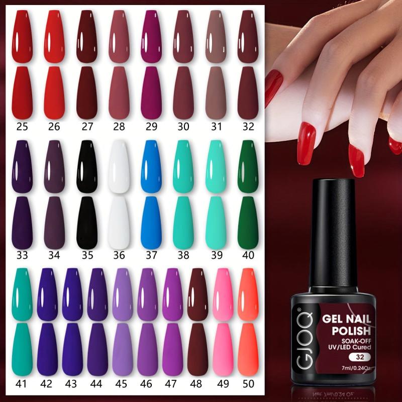 GJOQ Monochrome Gel Nail Polish - High Shine Finish