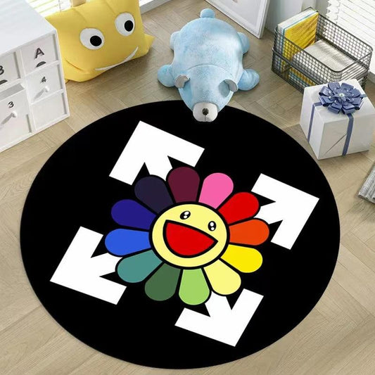 Baby Play Mats Round Crawling Padded Infant Carpet Kids Room Floor