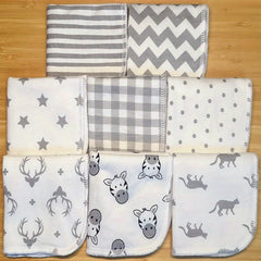 8Pack Multipurpose 2 layer Handkerchief Face Towel Washcloths