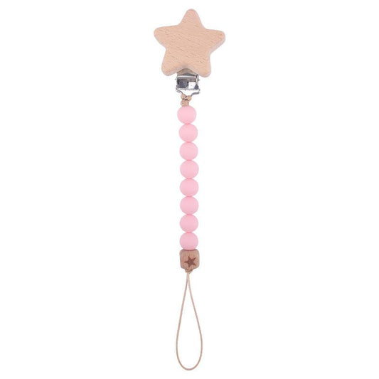 Stylish Beech Pacifier Clip for Secure Attachment