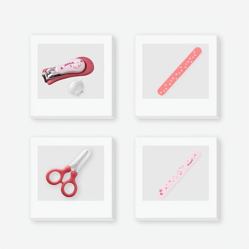 4 Piece Baby Nail Clipper Set for Boys & Girls Pink