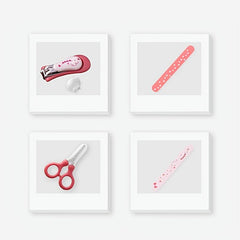 4 Piece Baby Nail Clipper Set for Boys & Girls Pink