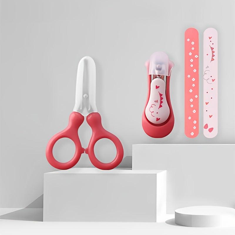 4 Piece Baby Nail Clipper Set for Boys & Girls Pink