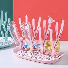 Baby Bottle Drain Rack - Drying & Storage All in One