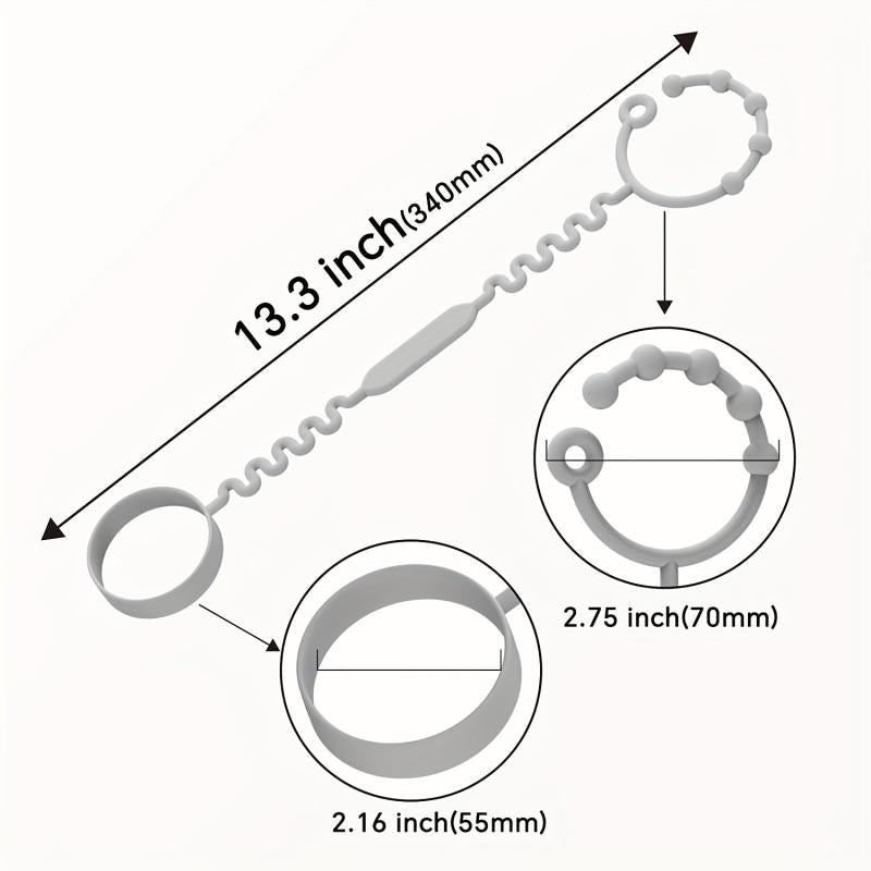 Adjustable Silicone Pacifier Holder Clip Straps for Baby