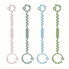 Adjustable Silicone Pacifier Holder Clip Straps for Baby