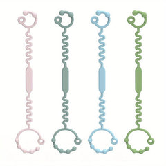 Adjustable Silicone Pacifier Holder Clip Straps for Baby