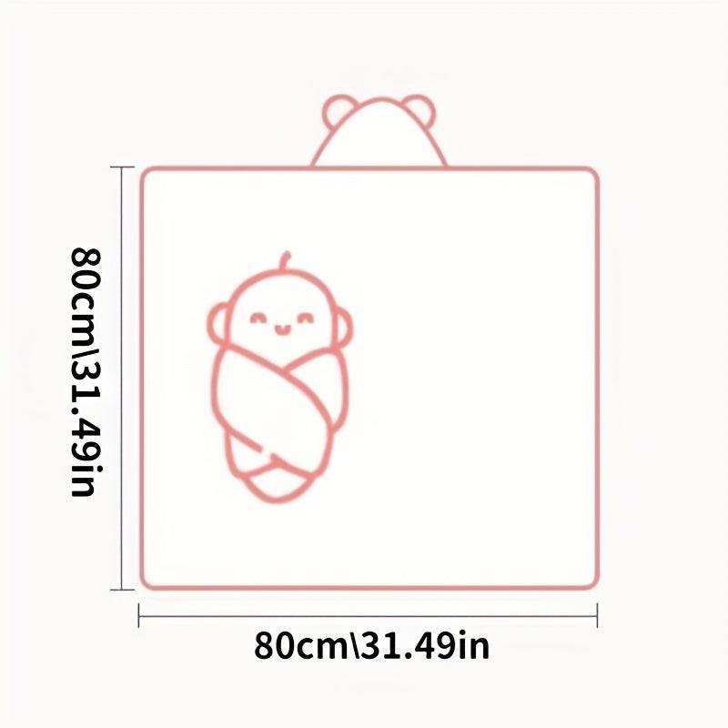Newborn Baby Hooded Cloak Bath Towel Blanket