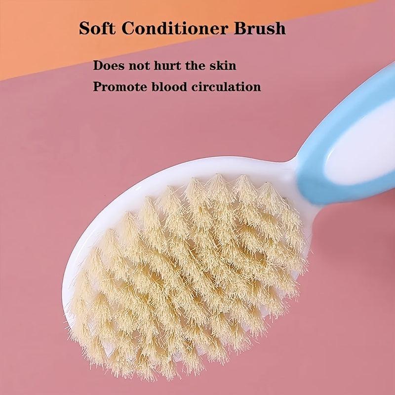 Baby Shampoo Care Set with Soft Hair Brush for Head Massage