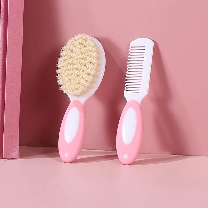 Baby Shampoo Care Set with Soft Hair Brush for Head Massage