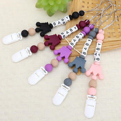 Personalized Silicone Crown Baby Pacifier Chain