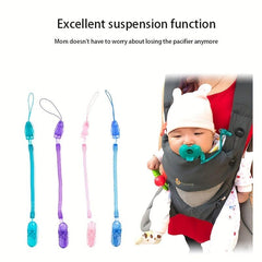 Retractable Baby Pacifier Clip Anti-drop Chain Silicone Holder Teether Chain