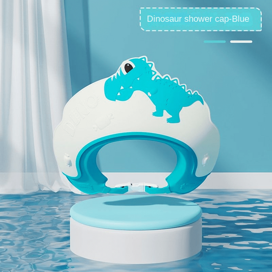 Baby Shampoo Cap Waterproof Ear Protector Dinosaur Pattern