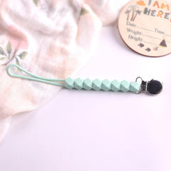 Silicone Pacifier Chain Anti Drop with Clip Lanyard