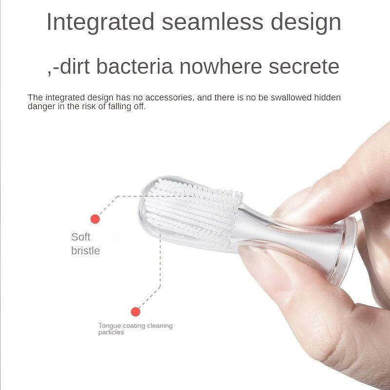 Baby Finger Strap Toothbrush Oral Cleaning Alloy Toddler Baby Toothbrush