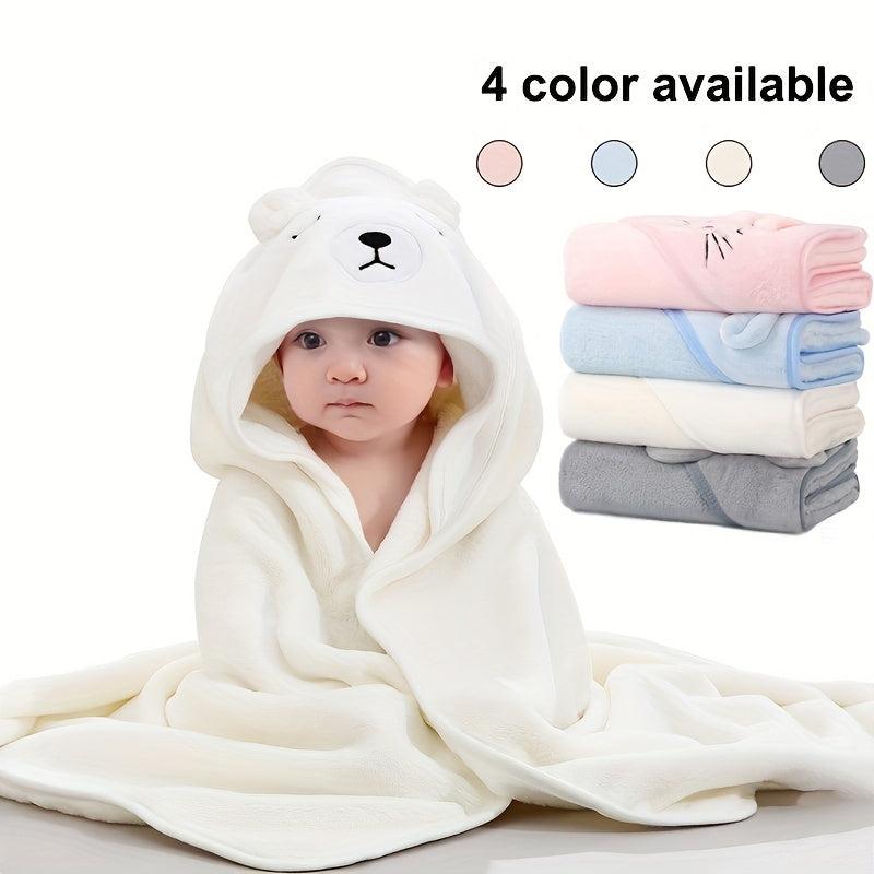 Soft Cartoon Animal Bath Towel Bathrobe for Infants, Boys and Girls