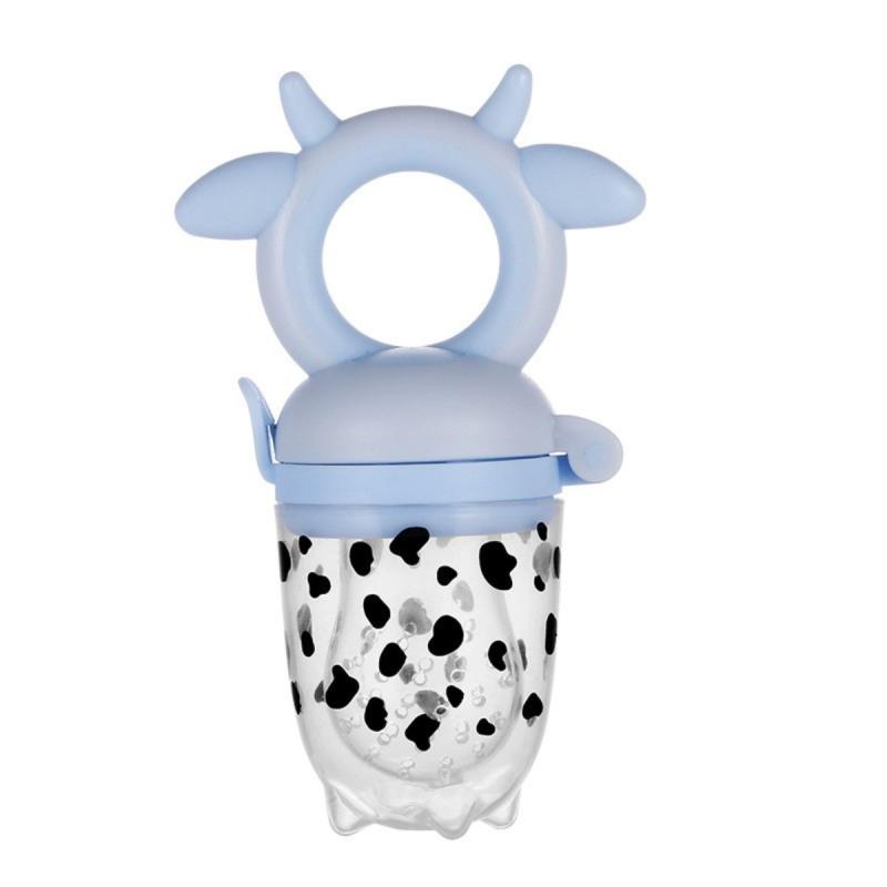 Cow Pattern Silicone Self Feeding Pacifier Pink Yellow