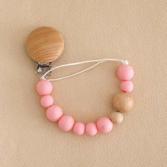 BPA Free Silicone Pacifier Chain Holder Clip