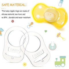 15-Piece Silicone Baby Pacifier Clip Set