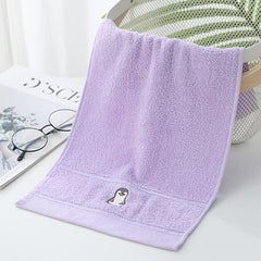 5pcs Cartoon Animal Baby Face Towel Soft Absorbent Household Bath Towel