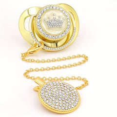 Soft & Comfortable Baby Pacifier with Crown & Holder